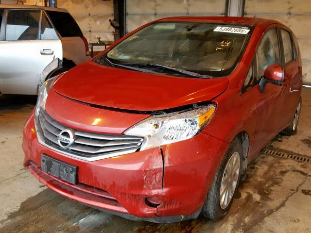 3N1CE2CP7EL421200 - 2014 NISSAN VERSA NOTE RED photo 2