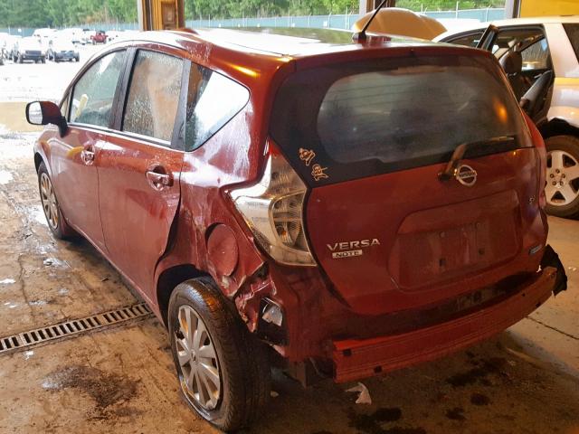 3N1CE2CP7EL421200 - 2014 NISSAN VERSA NOTE RED photo 3