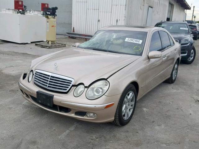 WDBUF65J84A490190 - 2004 MERCEDES-BENZ E 320 BEIGE photo 2