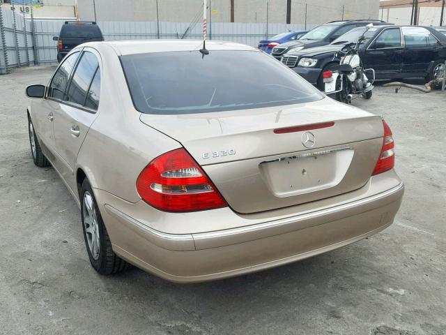 WDBUF65J84A490190 - 2004 MERCEDES-BENZ E 320 BEIGE photo 3