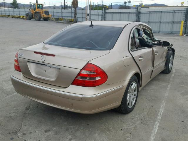 WDBUF65J84A490190 - 2004 MERCEDES-BENZ E 320 BEIGE photo 4