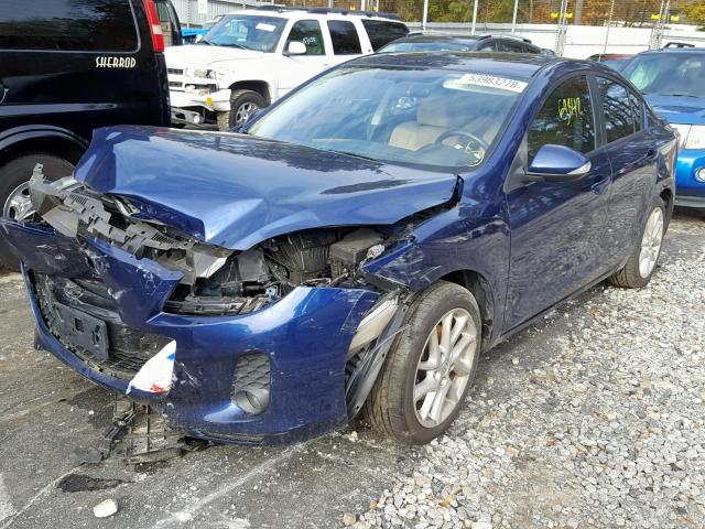 JM1BL1W63C1584782 - 2012 MAZDA 3 S BLUE photo 2