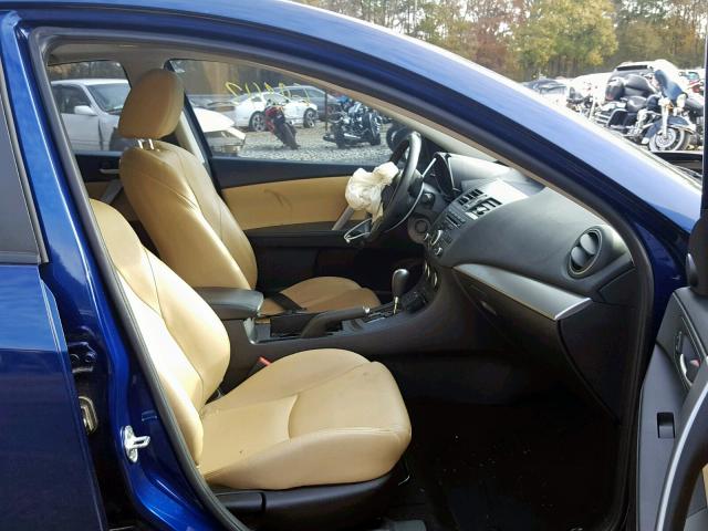 JM1BL1W63C1584782 - 2012 MAZDA 3 S BLUE photo 5