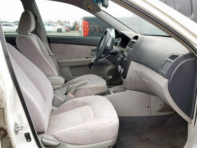 KNAFE121675484869 - 2007 KIA SPECTRA EX WHITE photo 5