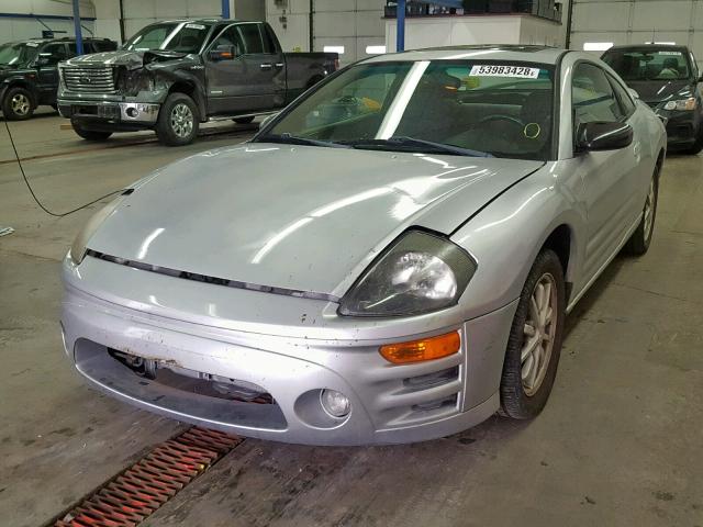 4A3AC44G81E042606 - 2001 MITSUBISHI ECLIPSE GS GRAY photo 2