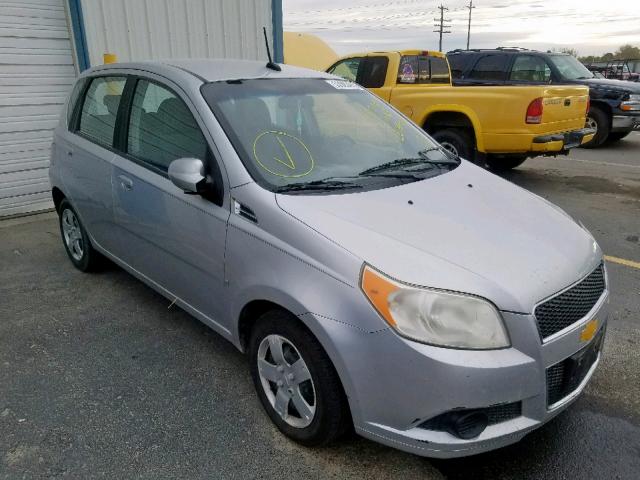 KL1TD66E69B334808 - 2009 CHEVROLET AVEO LS SILVER photo 1