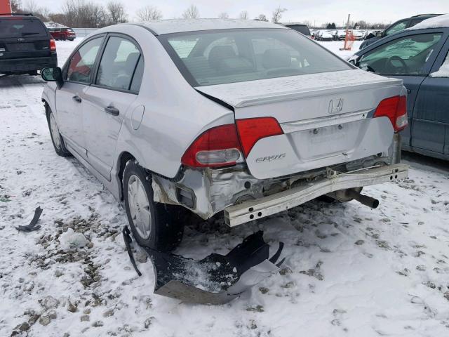 2HGFA16419H111741 - 2009 HONDA CIVIC DX-G SILVER photo 3