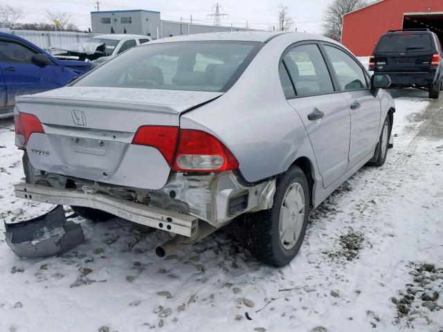 2HGFA16419H111741 - 2009 HONDA CIVIC DX-G SILVER photo 4