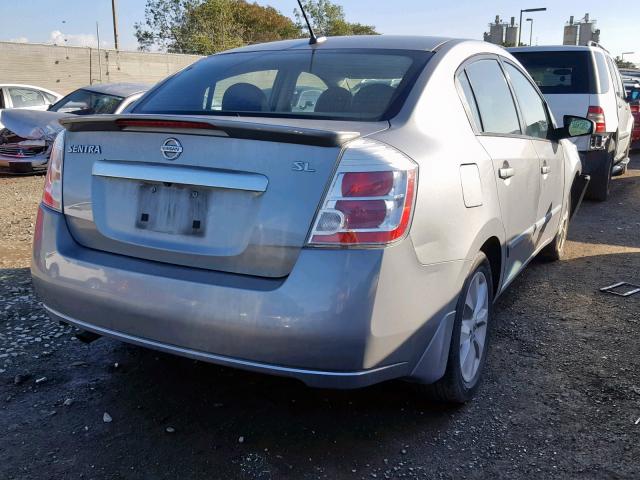 3N1AB6AP7CL735856 - 2012 NISSAN SENTRA 2.0 SILVER photo 4