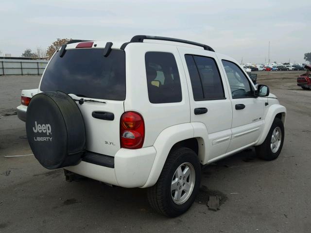 1J8GL58K03W503546 - 2003 JEEP LIBERTY LI WHITE photo 4