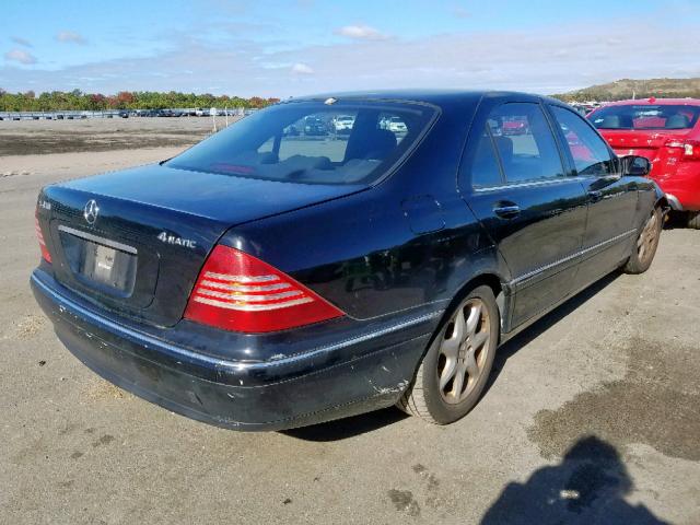 WDBNG83J66A462892 - 2006 MERCEDES-BENZ S 430 4MAT BLACK photo 4