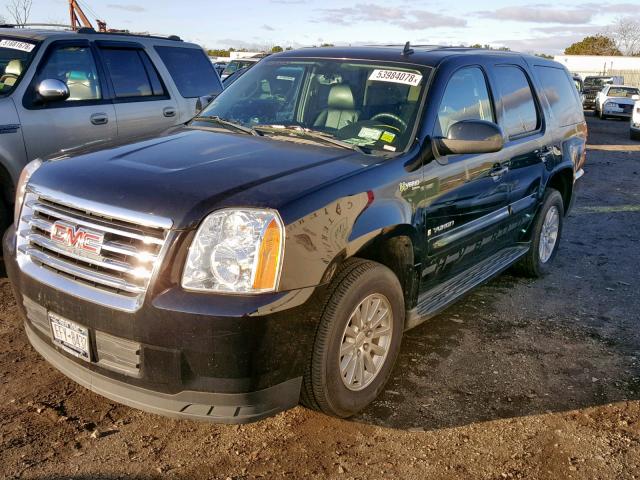 1GKFK13518R229302 - 2008 GMC YUKON HYBR BLACK photo 2