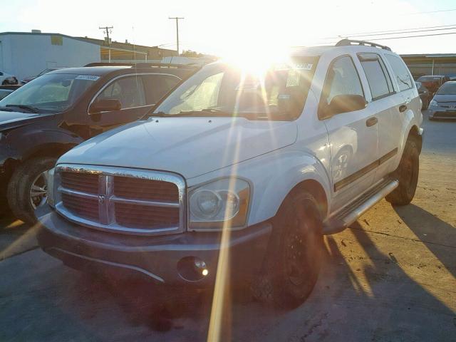 1D4HB48N25F520437 - 2005 DODGE DURANGO SL WHITE photo 2