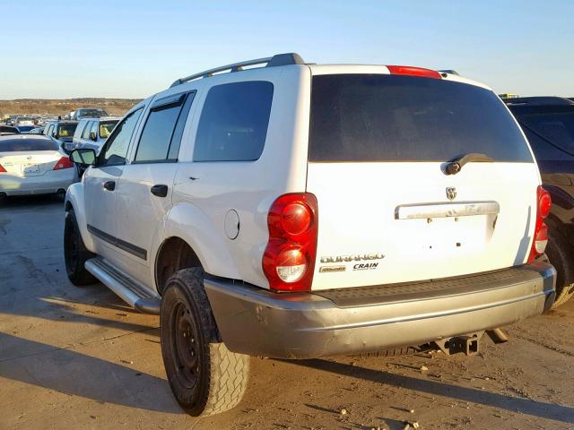 1D4HB48N25F520437 - 2005 DODGE DURANGO SL WHITE photo 3