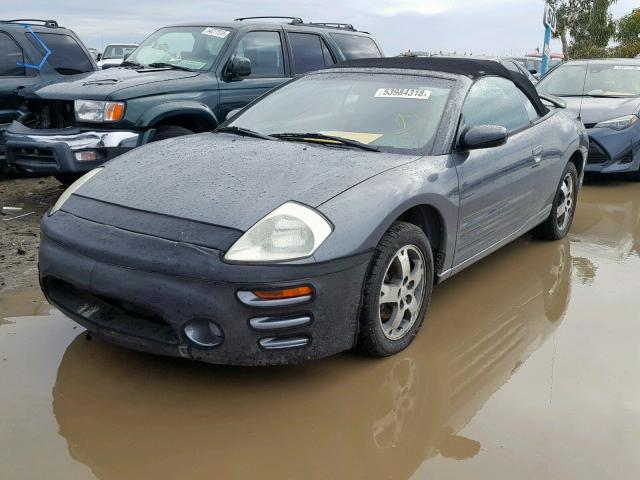 4A3AE45G54E117145 - 2004 MITSUBISHI ECLIPSE SP GRAY photo 2