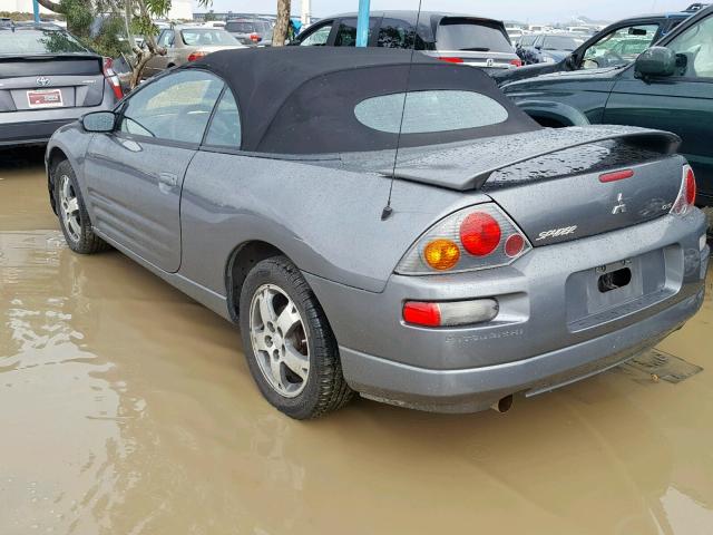 4A3AE45G54E117145 - 2004 MITSUBISHI ECLIPSE SP GRAY photo 3