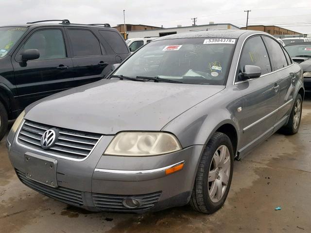 WVWTH63B43P270284 - 2003 VOLKSWAGEN PASSAT GLX GRAY photo 2