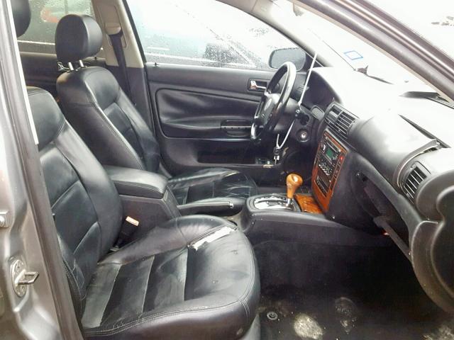 WVWTH63B43P270284 - 2003 VOLKSWAGEN PASSAT GLX GRAY photo 5