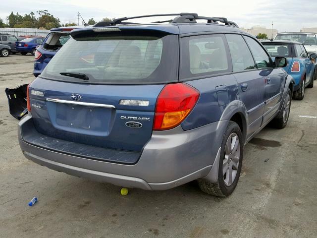 4S4BP86C554331513 - 2005 SUBARU LEGACY OUT BLUE photo 4