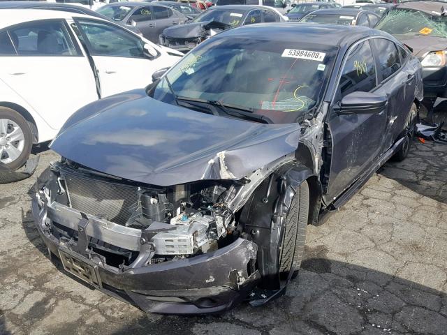 JHMFC1F78JX006406 - 2018 HONDA CIVIC EXL GRAY photo 2