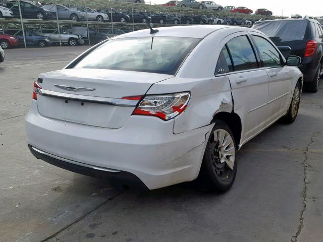 1C3CCBAB9CN273305 - 2012 CHRYSLER 200 LX WHITE photo 4