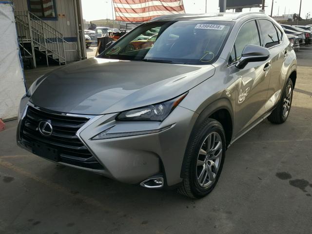 JTJBARBZ1G2088283 - 2016 LEXUS NX 200T GRAY photo 2