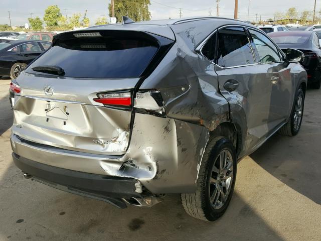 JTJBARBZ1G2088283 - 2016 LEXUS NX 200T GRAY photo 4