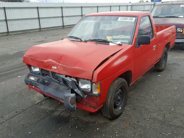 1N6SD11S6TC316621 - 1996 NISSAN TRUCK BASE RED photo 2