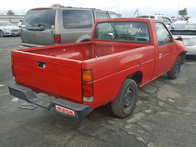 1N6SD11S6TC316621 - 1996 NISSAN TRUCK BASE RED photo 4