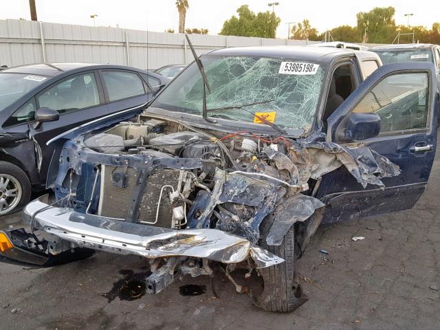 1GCDSCFE1C8131265 - 2012 CHEVROLET COLORADO L BLUE photo 2