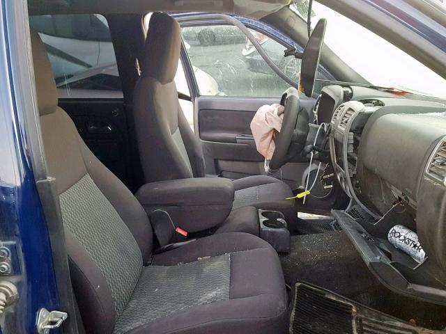 1GCDSCFE1C8131265 - 2012 CHEVROLET COLORADO L BLUE photo 5