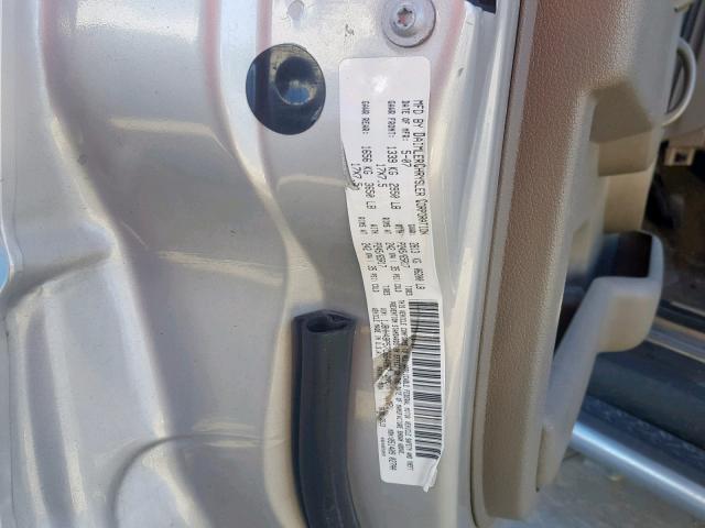 1J8HH48P57C664087 - 2007 JEEP COMMANDER BEIGE photo 10