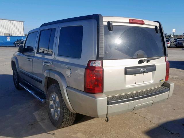 1J8HH48P57C664087 - 2007 JEEP COMMANDER BEIGE photo 3
