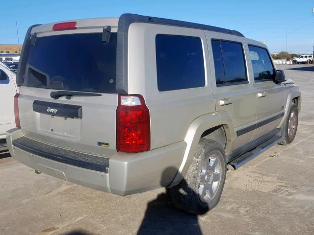 1J8HH48P57C664087 - 2007 JEEP COMMANDER BEIGE photo 4