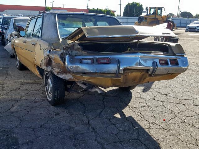 LH41G2R264898 - 1972 DODGE DART GOLD photo 3