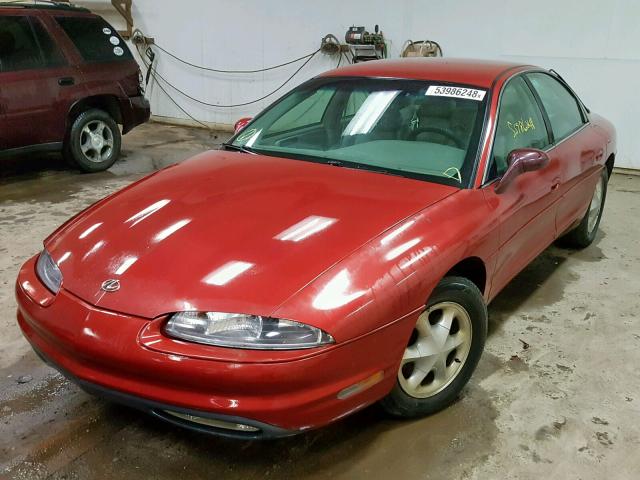 1G3GR62C6V4116642 - 1997 OLDSMOBILE AURORA MAROON photo 2