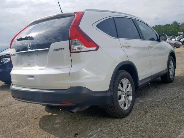 5J6RM4H75CL060227 - 2012 HONDA CR-V EXL WHITE photo 4