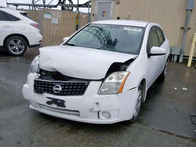 3N1AB61E58L751236 - 2008 NISSAN SENTRA 2.0 WHITE photo 2