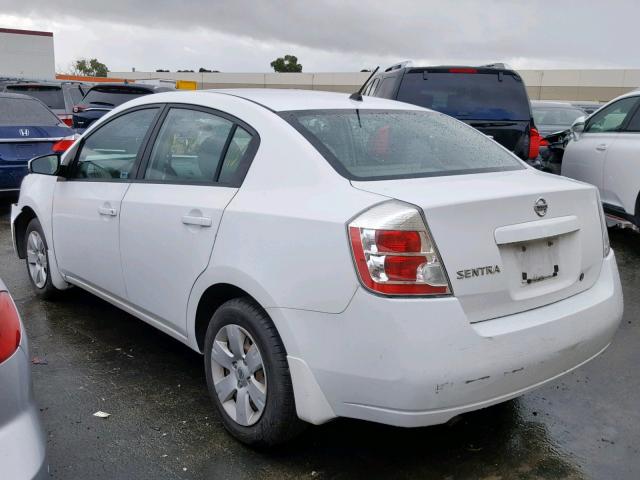 3N1AB61E58L751236 - 2008 NISSAN SENTRA 2.0 WHITE photo 3