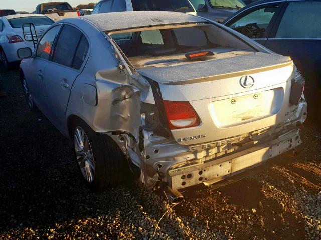 JTHBH96S765036180 - 2006 LEXUS GS GENERAT SILVER photo 3