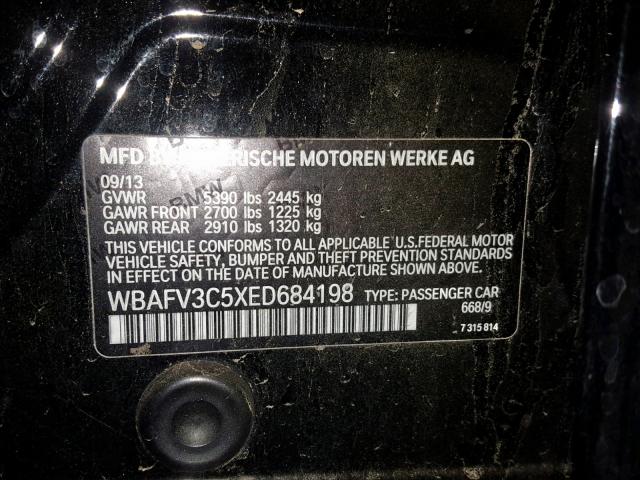 WBAFV3C5XED684198 - 2014 BMW 535 D BLACK photo 10