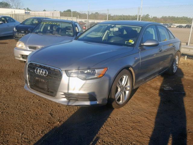 WAUBGAFC4CN005573 - 2012 AUDI A6 PREMIUM GRAY photo 2