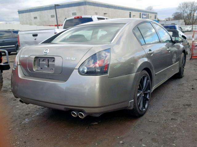 1N4BA41E85C800726 - 2005 NISSAN MAXIMA SE GRAY photo 4