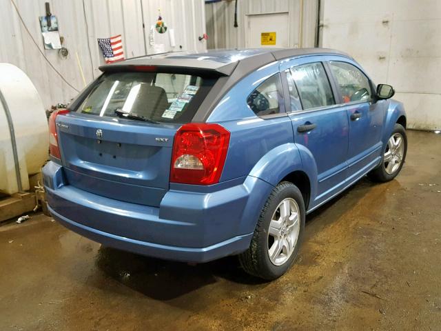 1B3HB48C47D525022 - 2007 DODGE CALIBER SX BLUE photo 4