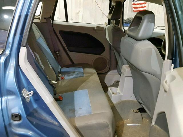 1B3HB48C47D525022 - 2007 DODGE CALIBER SX BLUE photo 6