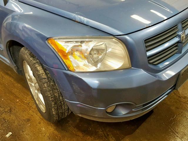 1B3HB48C47D525022 - 2007 DODGE CALIBER SX BLUE photo 9