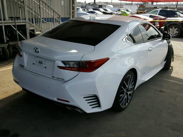 JTHHA5BC6H5006936 - 2017 LEXUS RC 200T WHITE photo 4