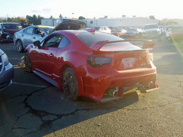JF1ZNAA14D2711660 - 2013 TOYOTA SCION FR-S RED photo 3