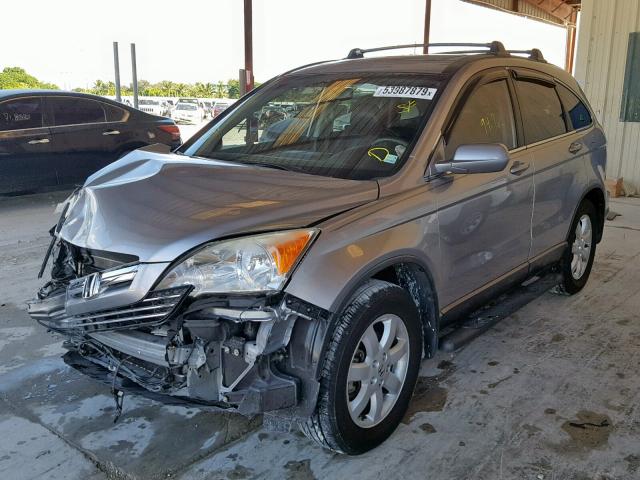 JHLRE38788C053702 - 2008 HONDA CR-V EXL GRAY photo 2