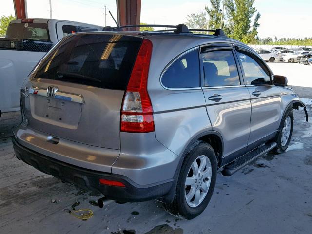 JHLRE38788C053702 - 2008 HONDA CR-V EXL GRAY photo 4